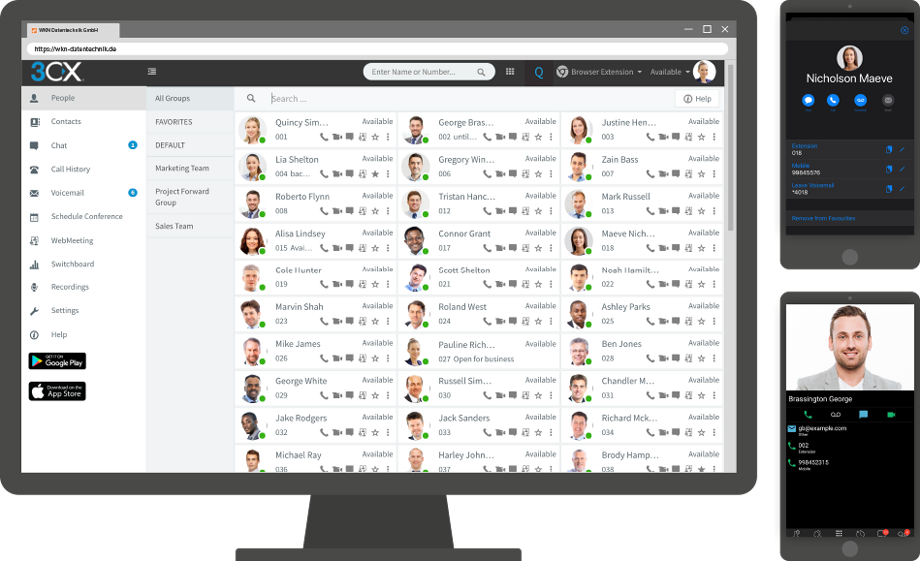 WKN-Cloud-PBX-Browser-App